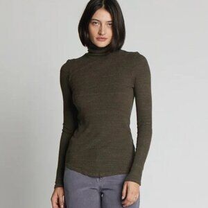 NSF Chocolate Ribbed Sweater